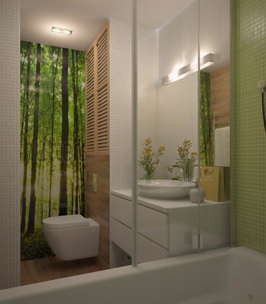 Ванна 5 кв.м экостиль