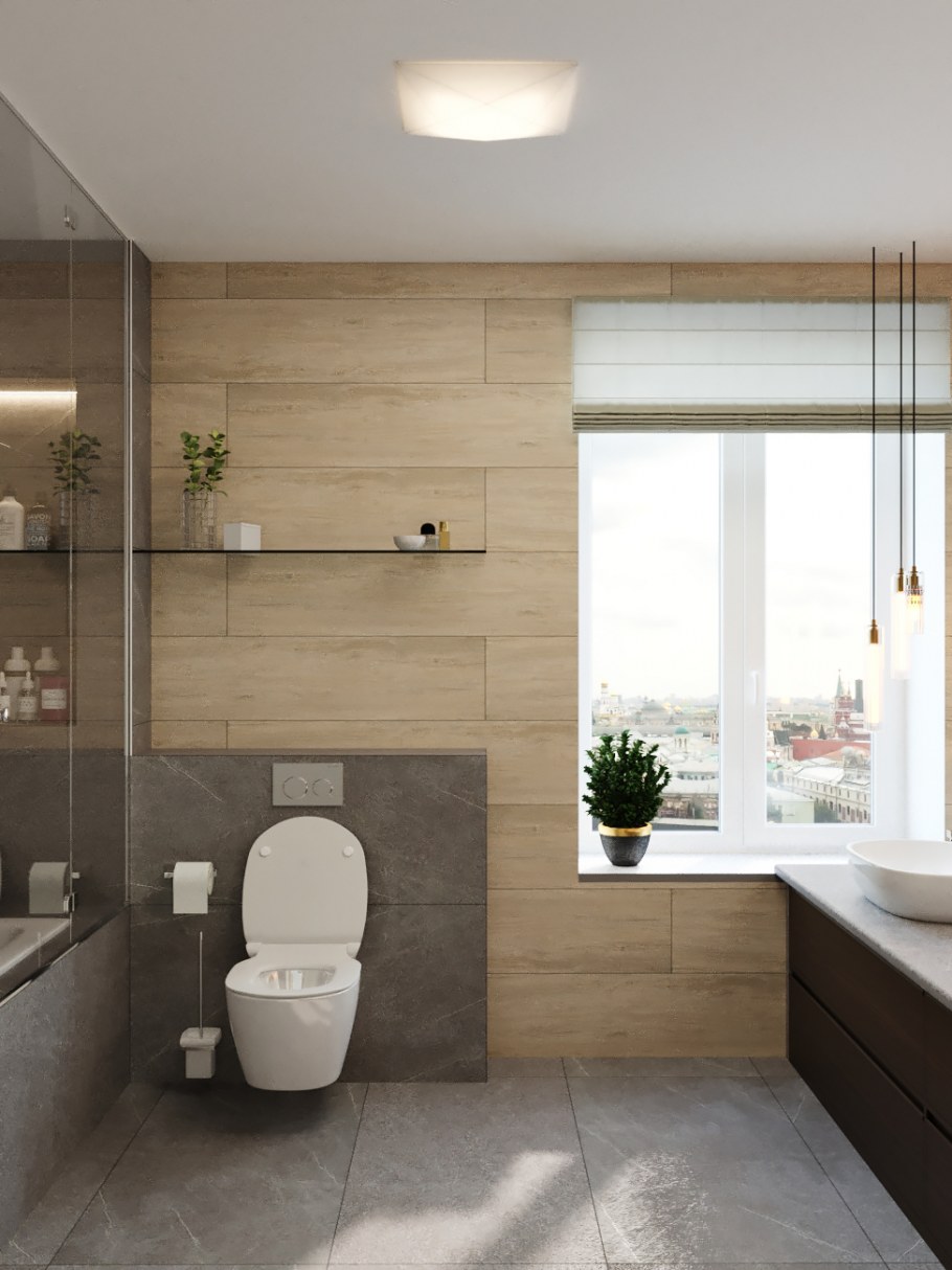 Совмещенный санузел в экостиле