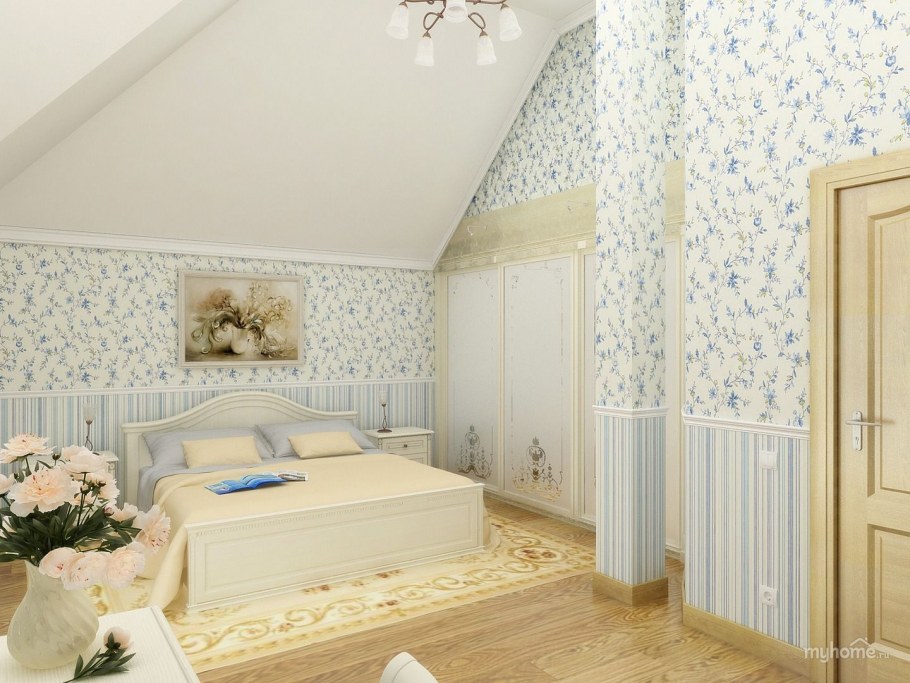 Мансарда Прованс гостиная