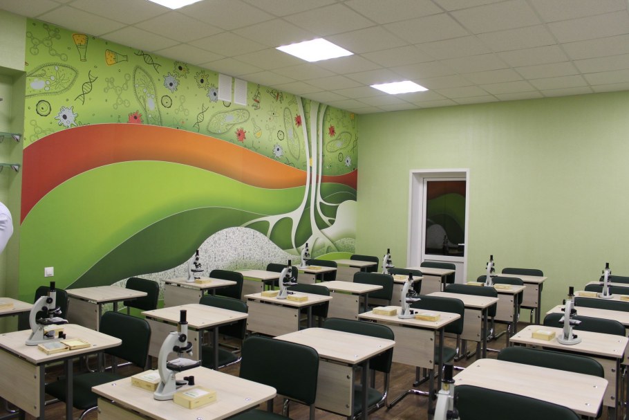 Современный кабинет биологии в школе