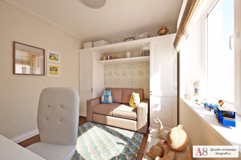 Однокомнатная квартира для четверых