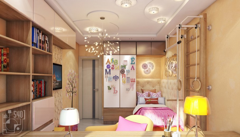 Двухкомнатная квартира с тремя детьми интерьер