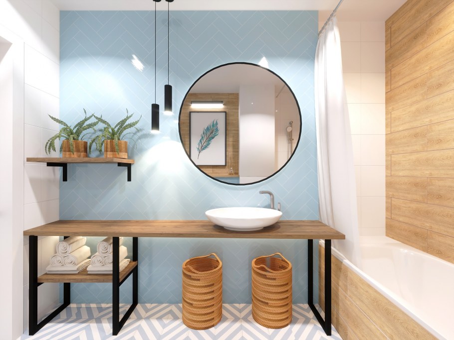 Стиль хюгге в интерьере ванной