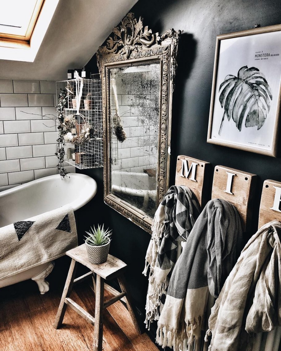 Бохо ванная Сканди