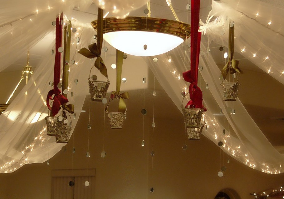 Потолочные украшения к новому году