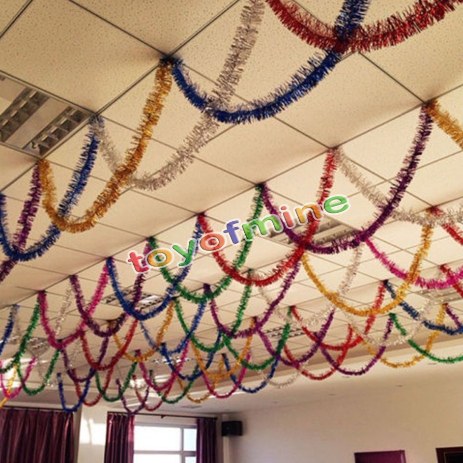 Украшение потолка на новый год