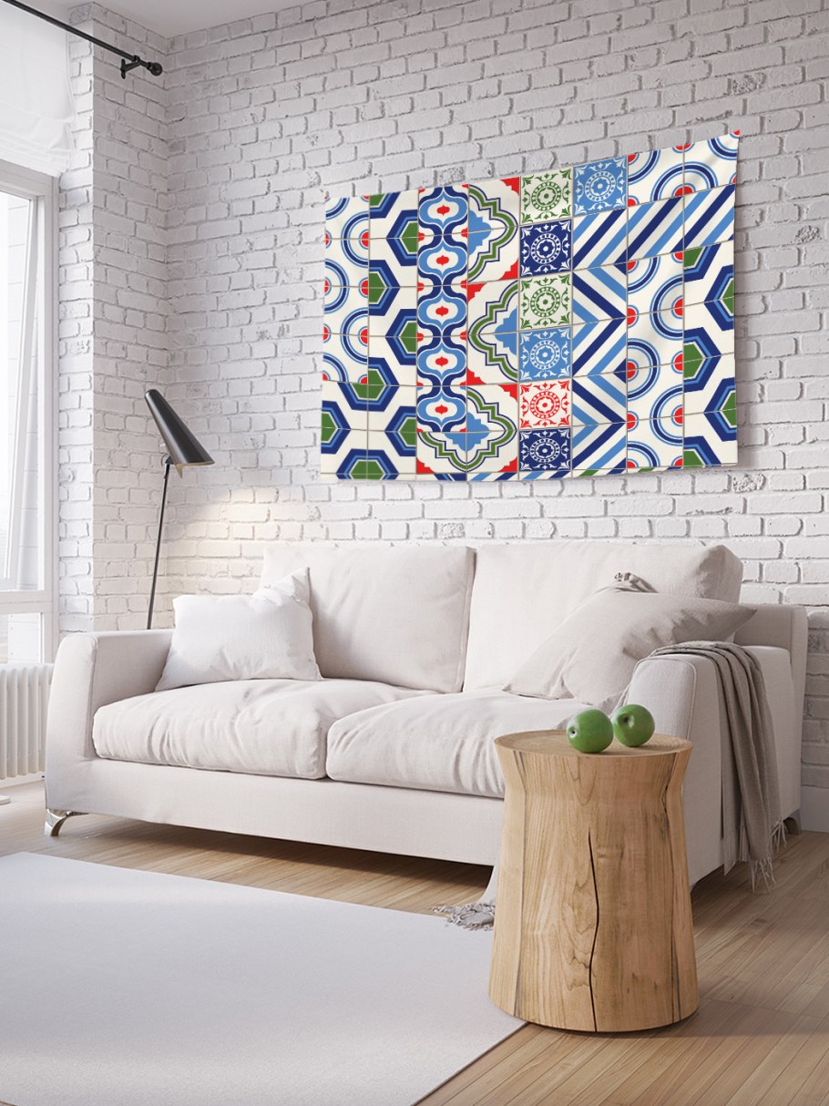 Панно из плитки на стену в гостиную