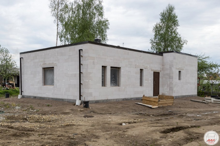Одноэтажный дом газобетон