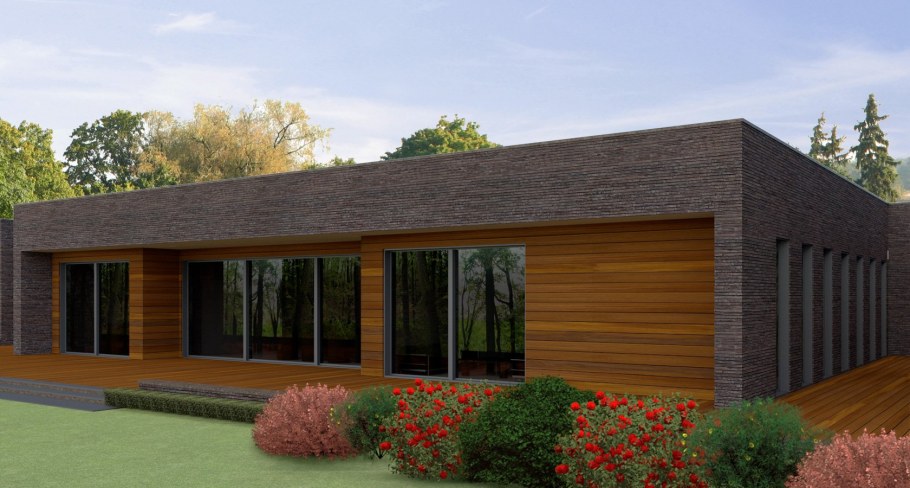 Одноэтажные здания с плоской кровлей