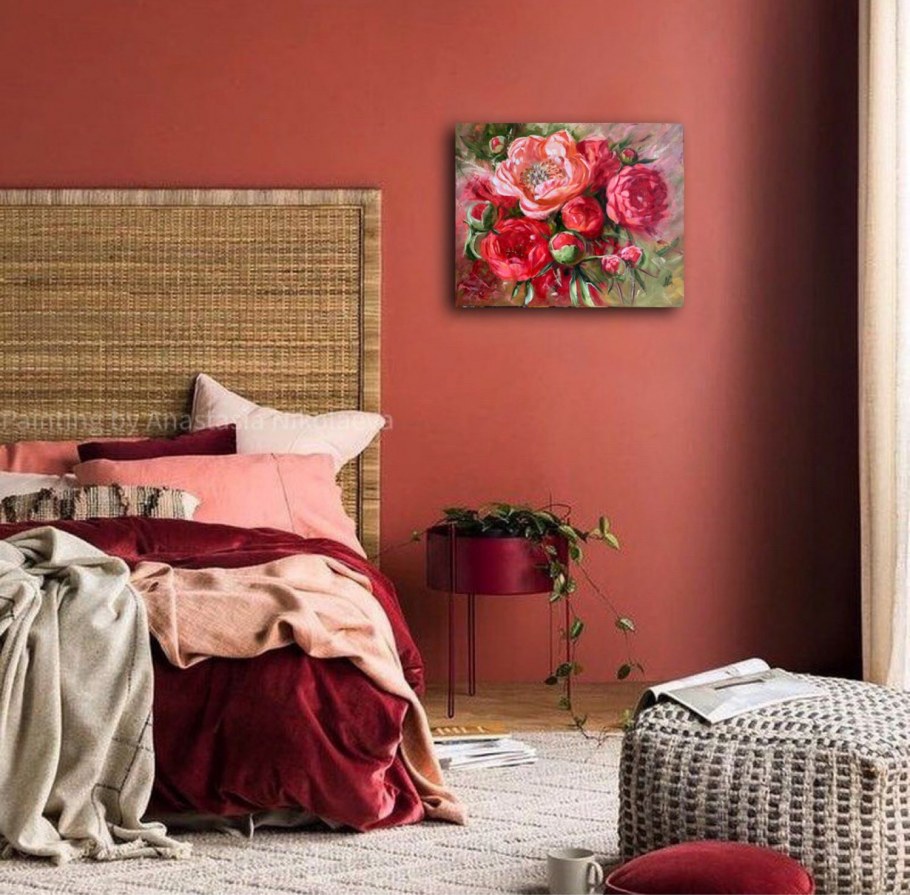 Терракотовая спальня