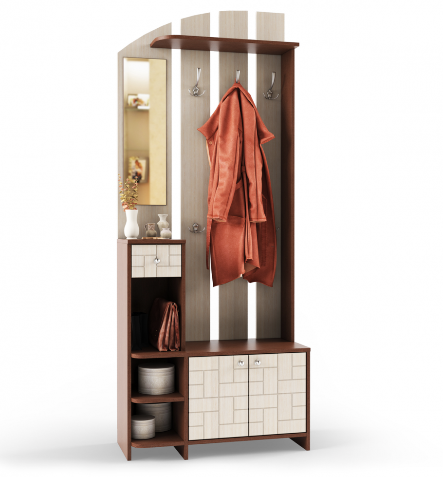 Отделка узкой прихожей