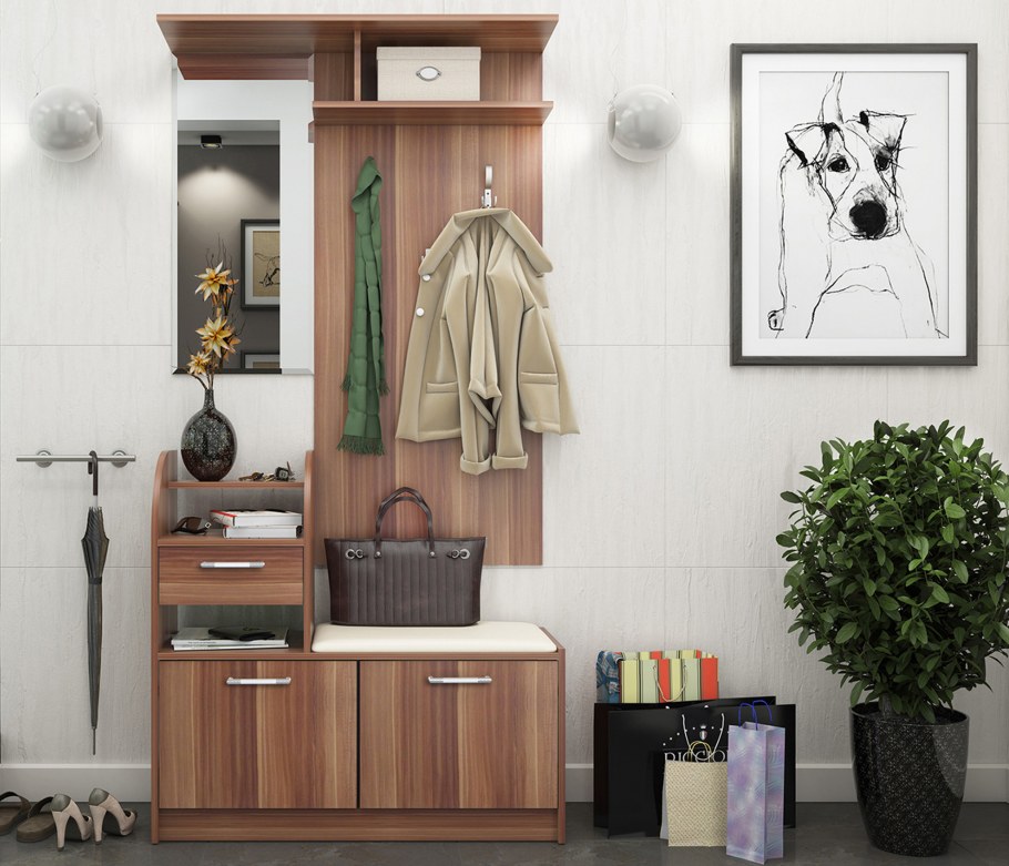 Прихожая из старых шкафов