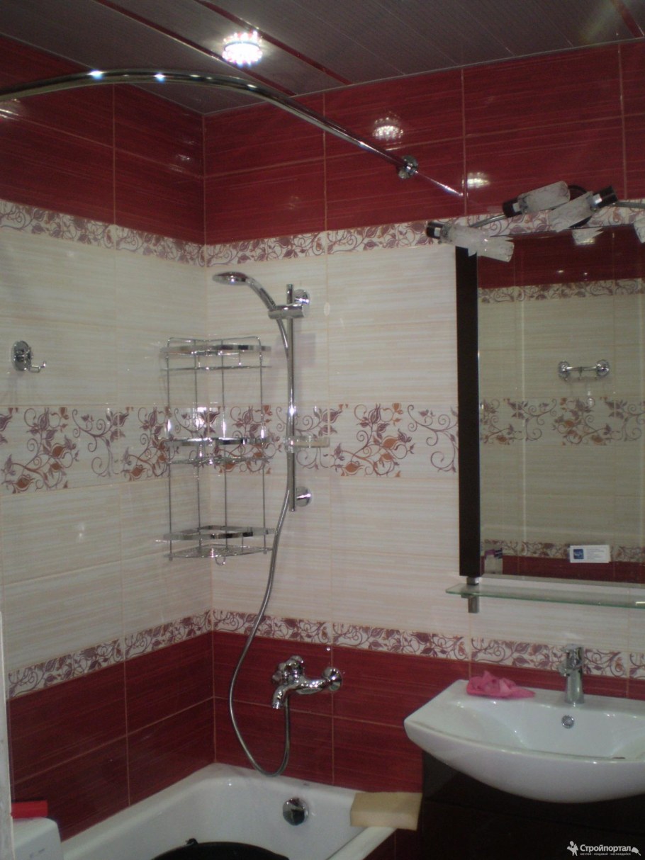 Эконом отделка ванной