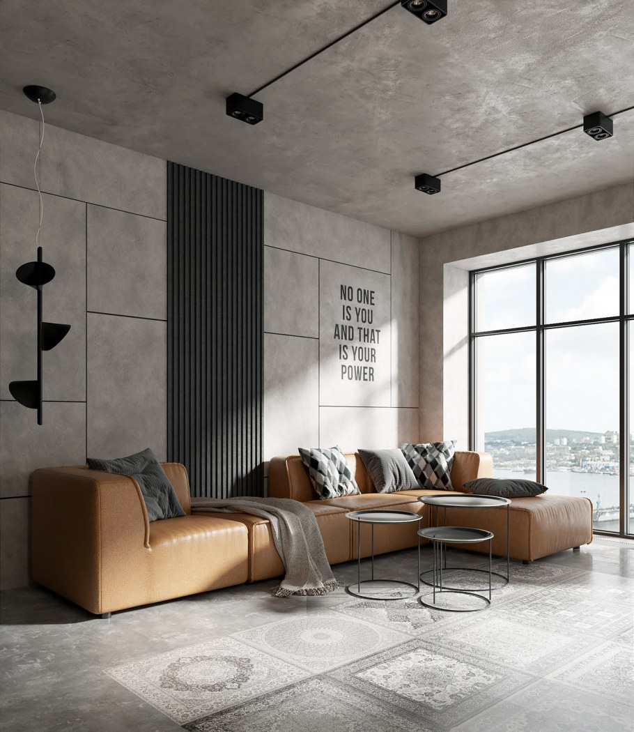 Бетон в интерьере