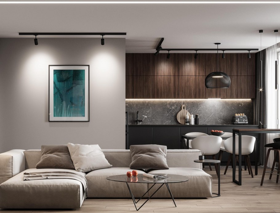 Камин в стиле лофт