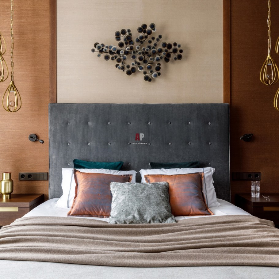 3д панели для стен в интерьере спальни