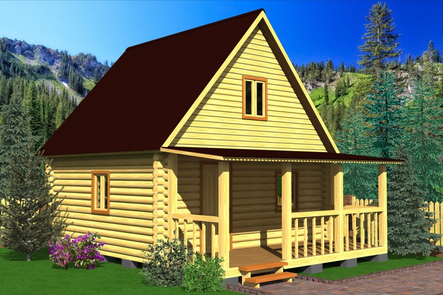 Каркас дачного домика