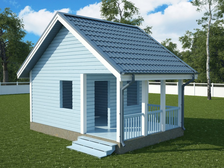 Небольшой домик каркасник