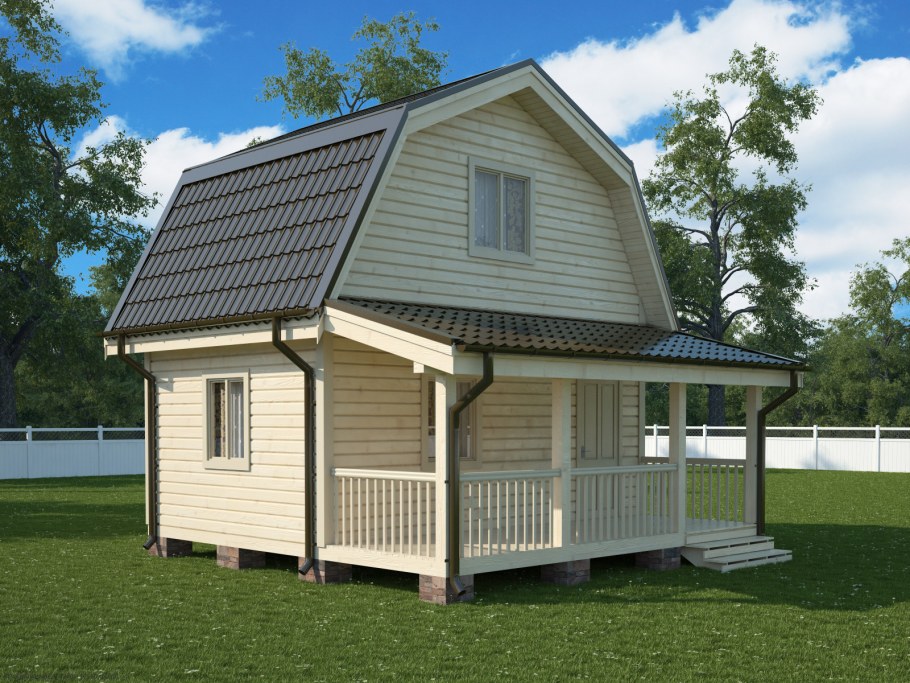 Проекты дачных домов из бруса