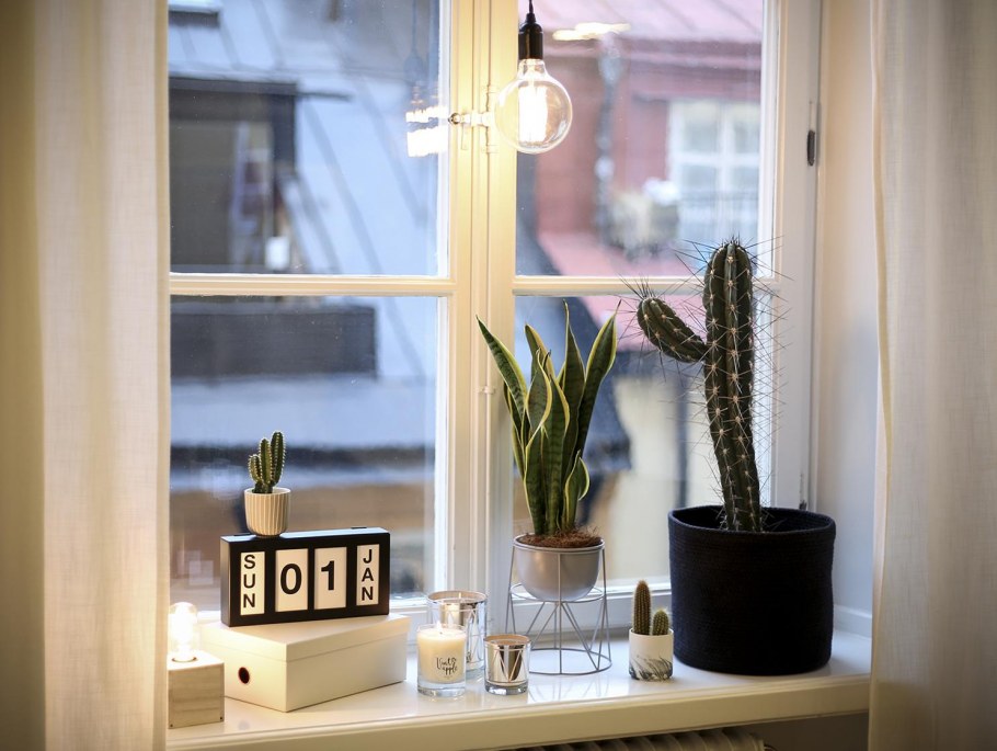 Украсить подоконник