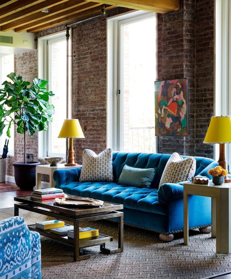 Яркая мебель в интерьере