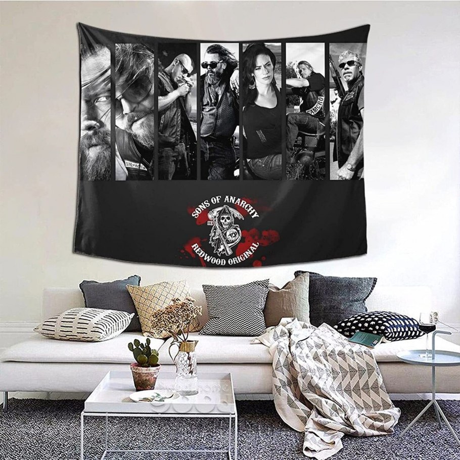 Гобелены вязаный коврик на стену