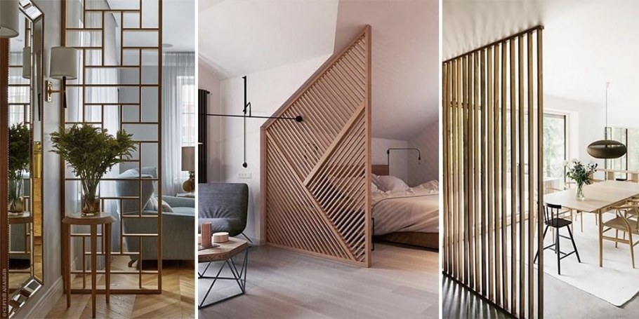 Декоративные перегородки в интерьере