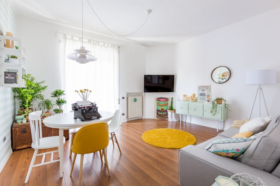 Скандинавский стиль в интерьере гостиной подставки для цветов