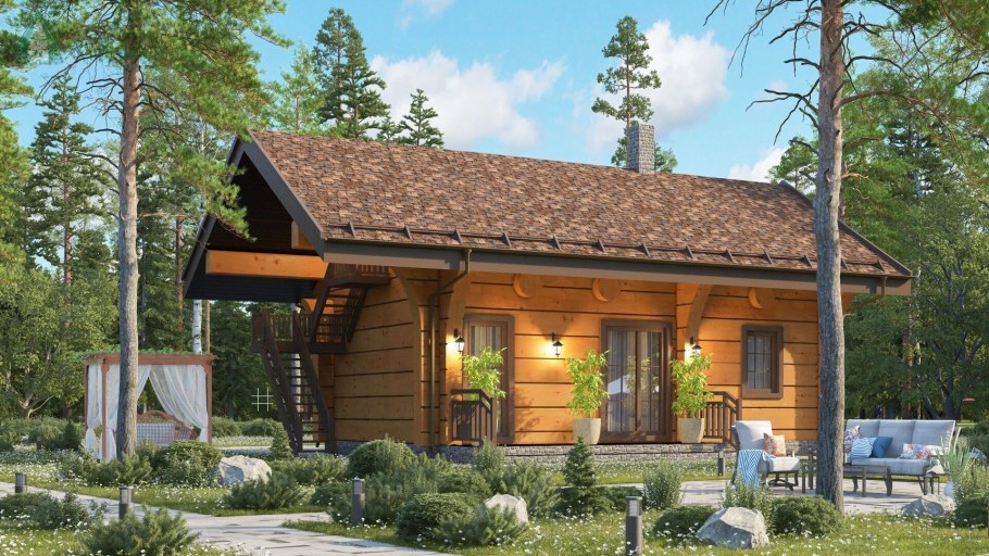 Баня Кедровый лафет