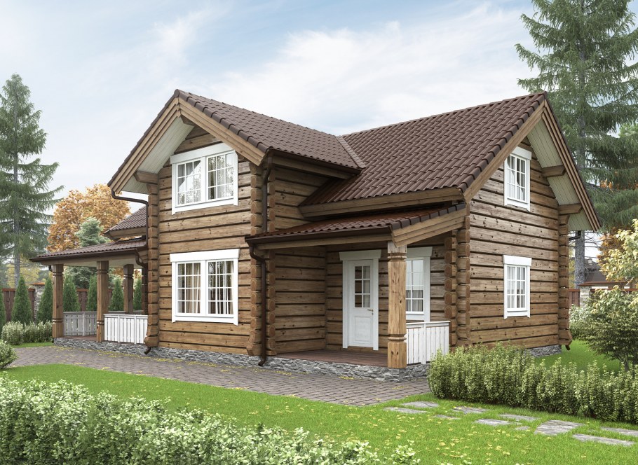 Дом из лафета проекты