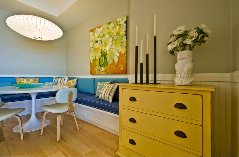 Желтый цвет в интерьере