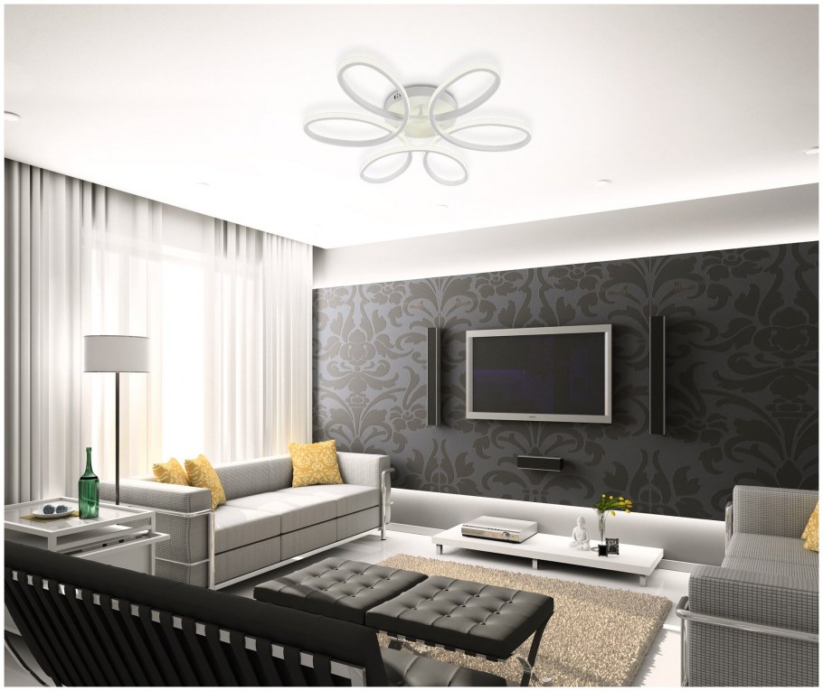 Обои белые с серебром