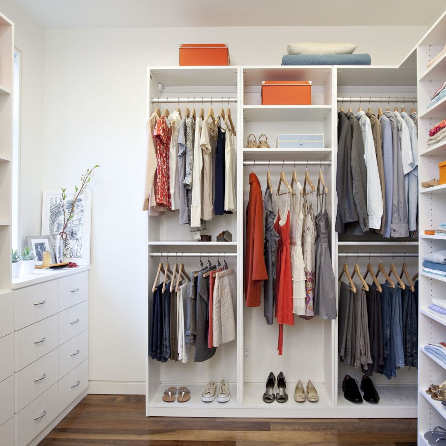 Наполнение гардеробной комнаты икеа