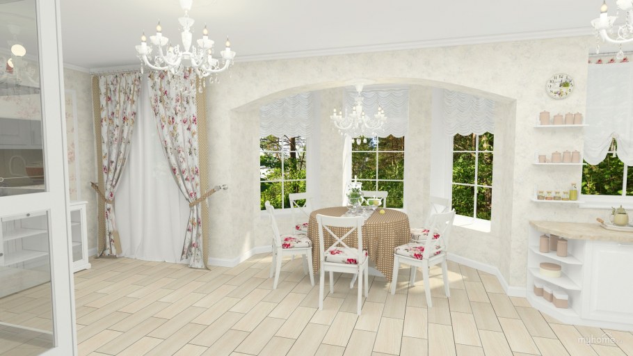 Комната в стиле Прованс на даче