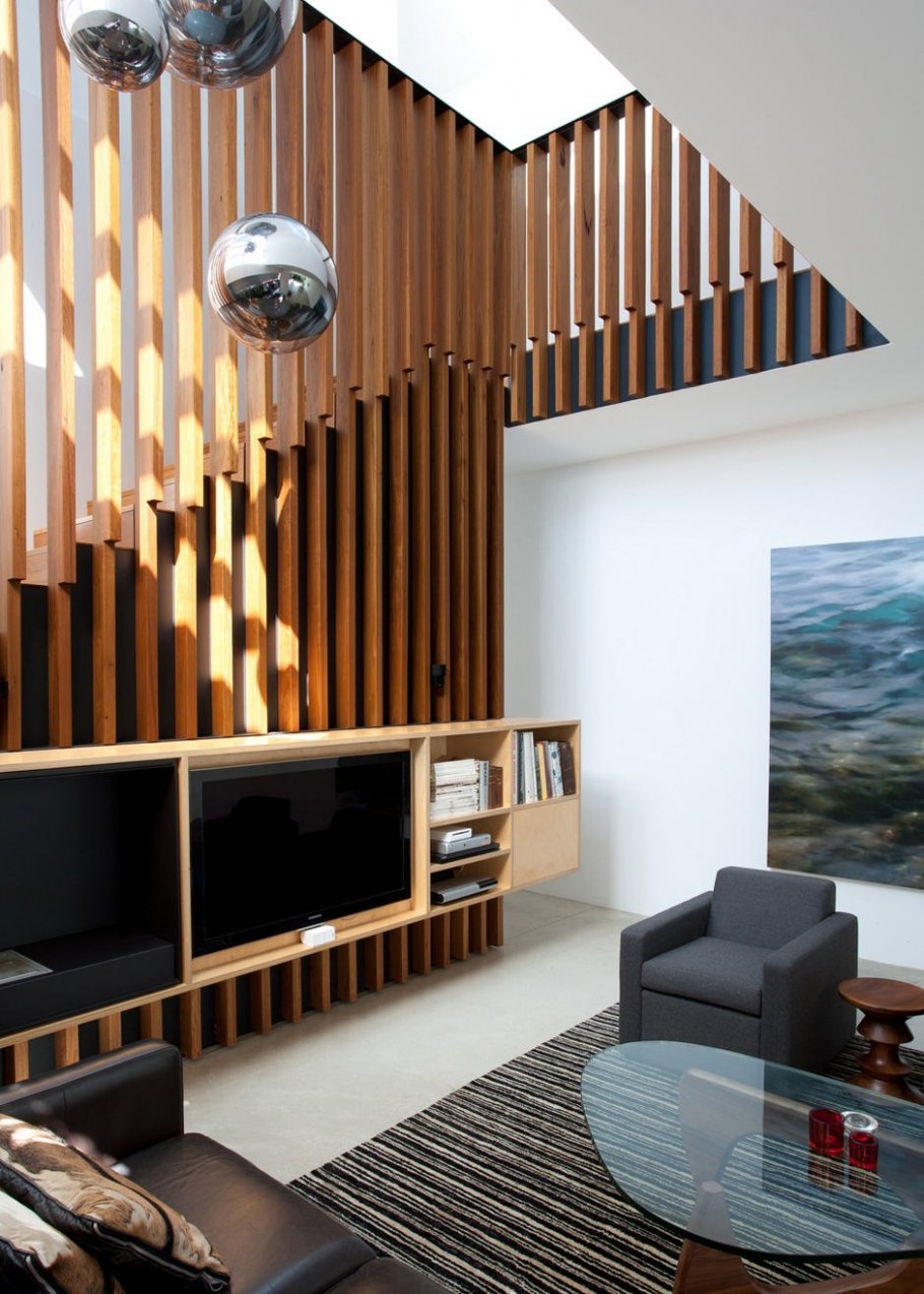 Декоративная перегородка из реек