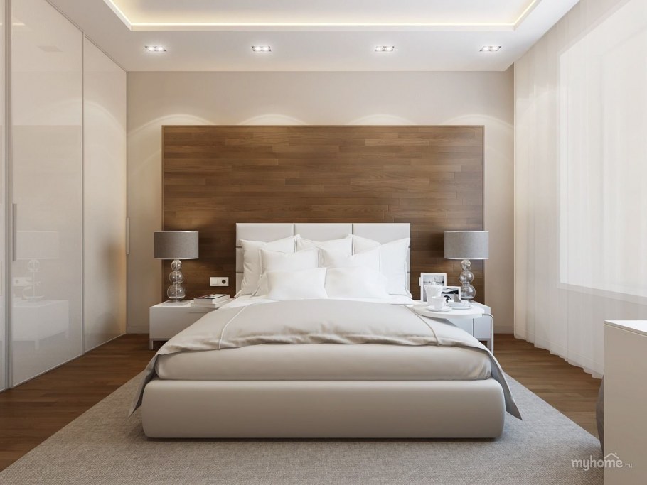 Спальня в бежевых тонах