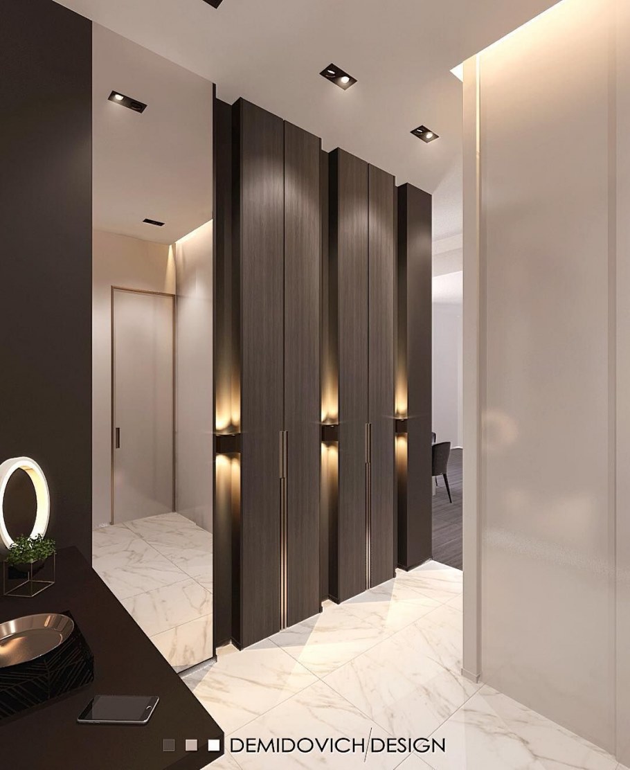 Стильные шкафы для холла