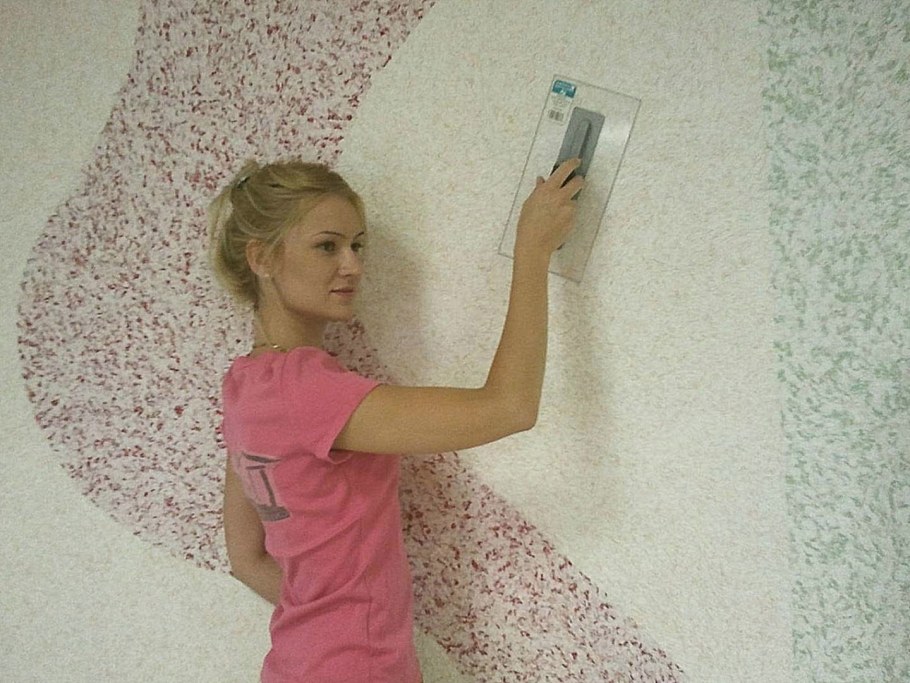 Отделка стен жидкими обоями своими руками