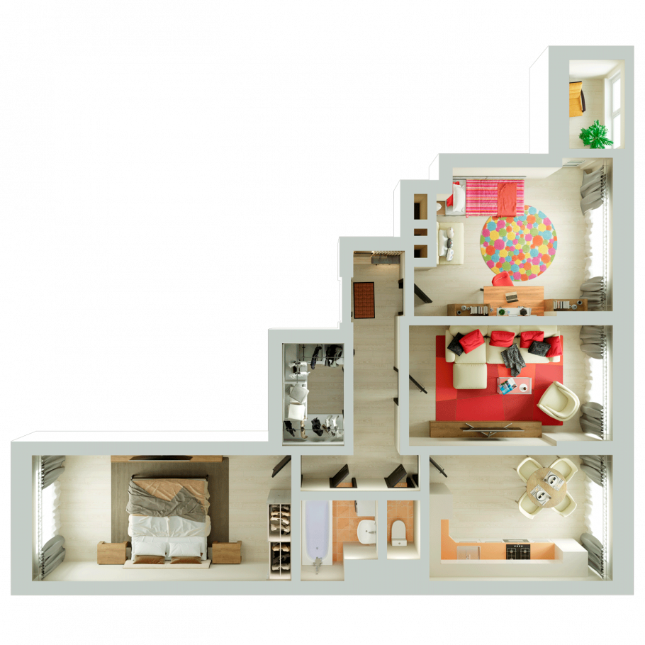 Отделка квартир в ЖК Гранель