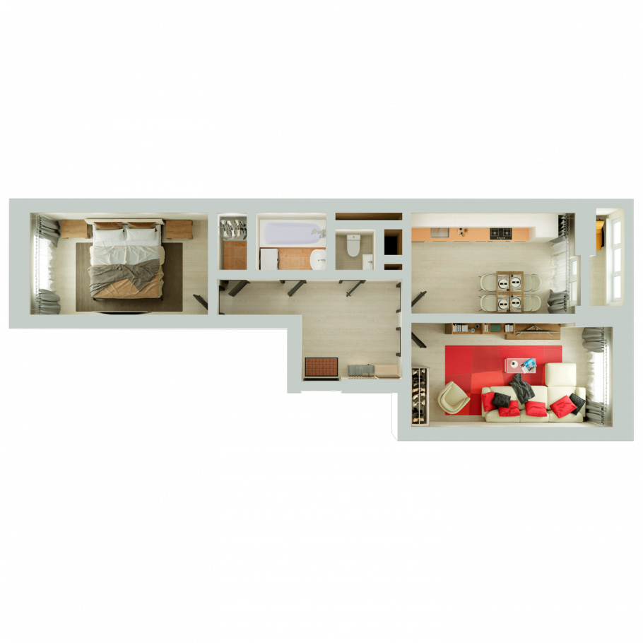 Планировки квартир ЖК инновация Гранель