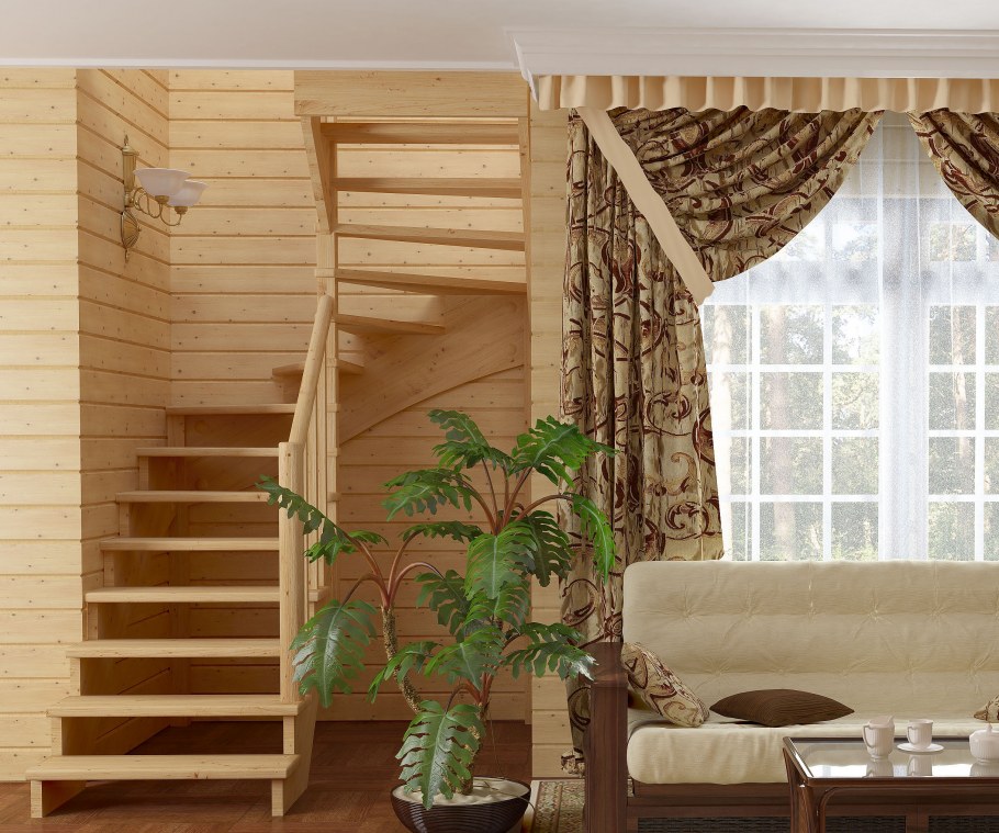 Лестницы деревянные лс-91м