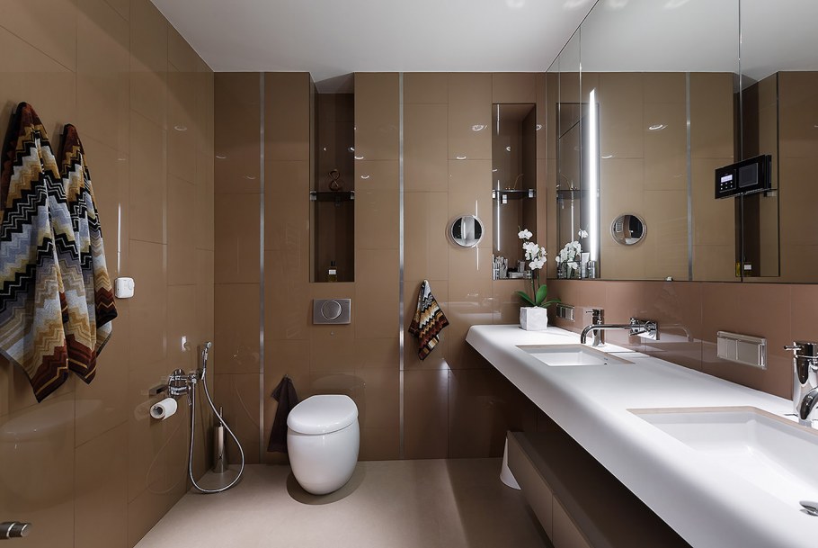 Интерьер ванной Минимализм 3кв