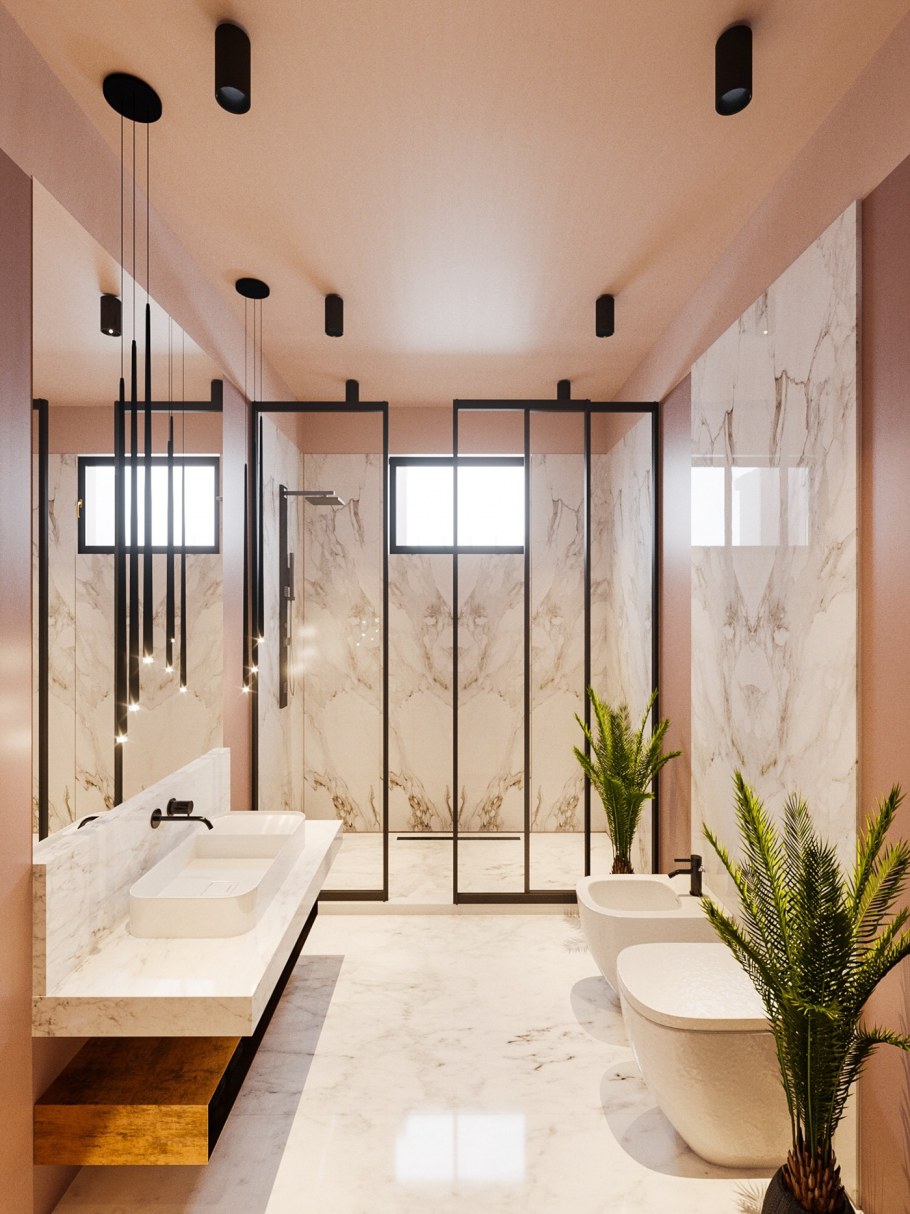 Ванная комната в стиле Хай тек