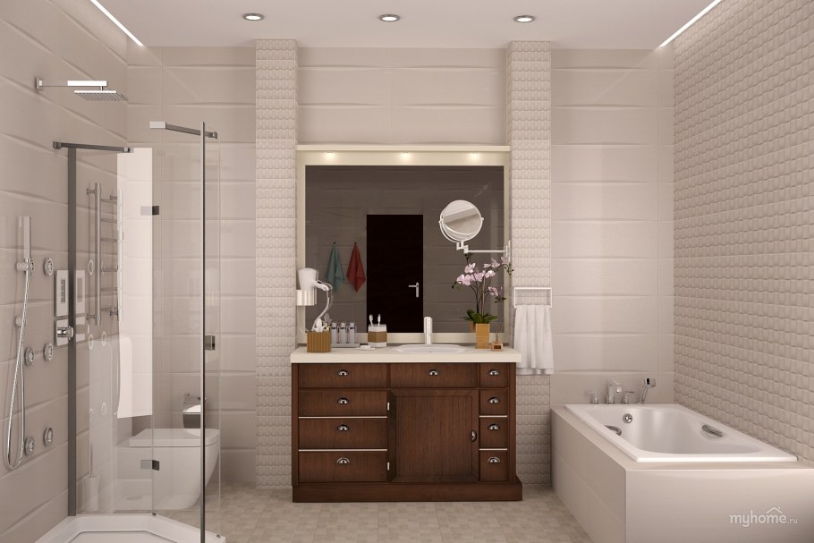 Ванная в ракурсе