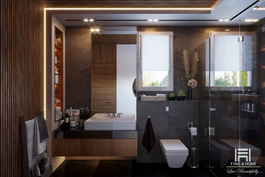 Санузел в таунхаусе