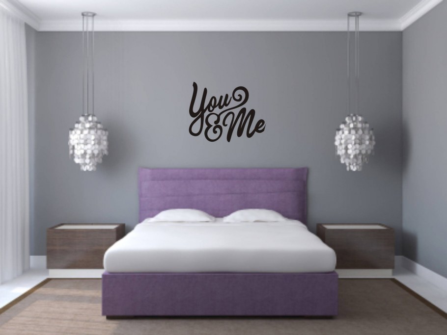 Спальня в фиолетовых тонах