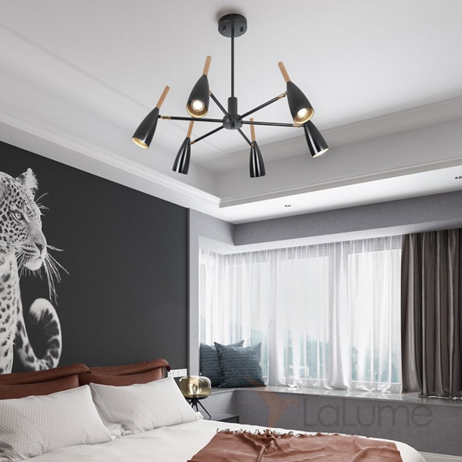 Люстра в скандинавском стиле в спальню