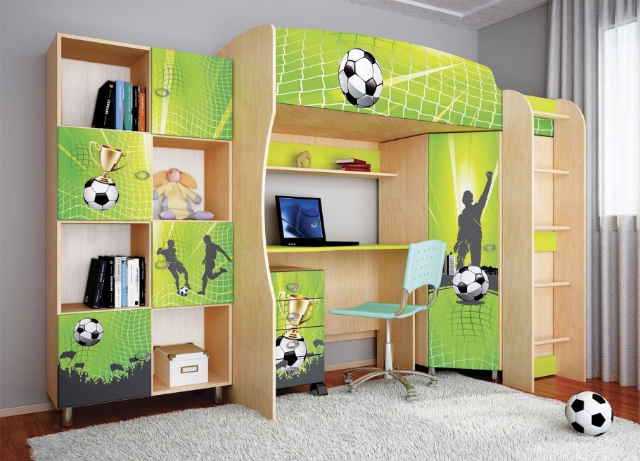 Интерьер детской комнаты для мальчишек