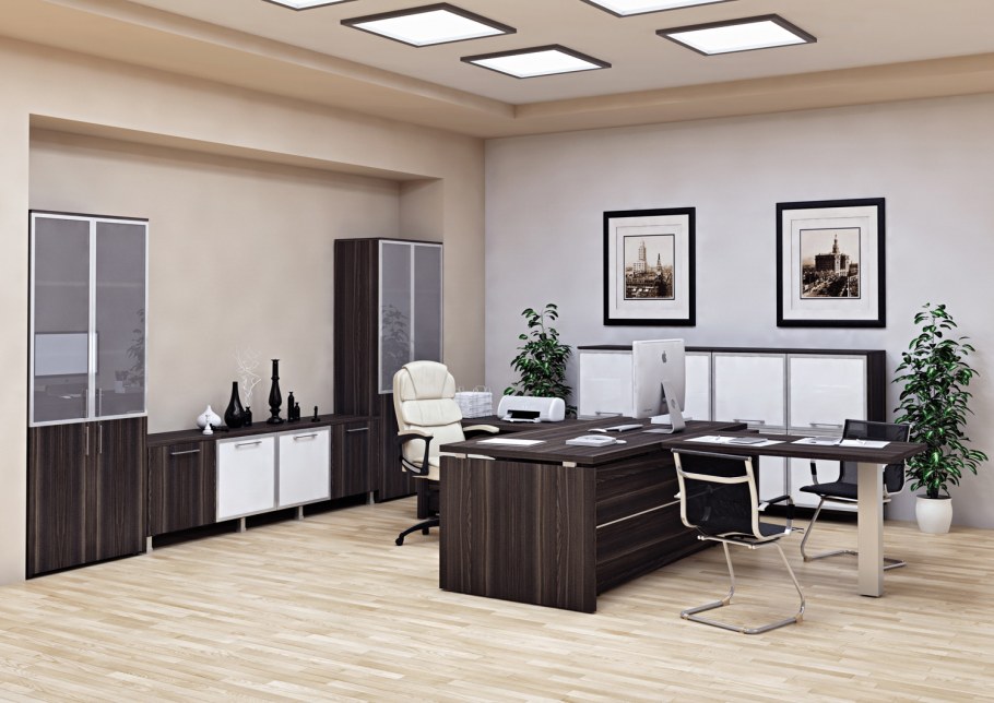 Мебель VP_Chicago n стол руководителя 190 темн. Дуб