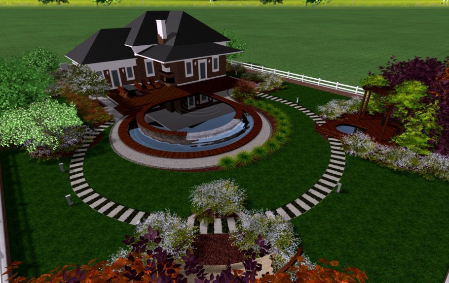 Планировка ландшафта участка 10 соток